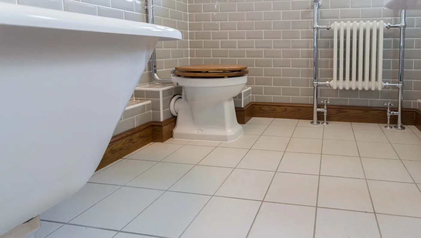 Bathroom suite plumbing