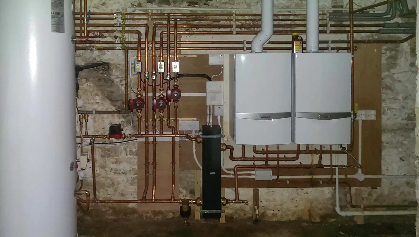Large-property heating system