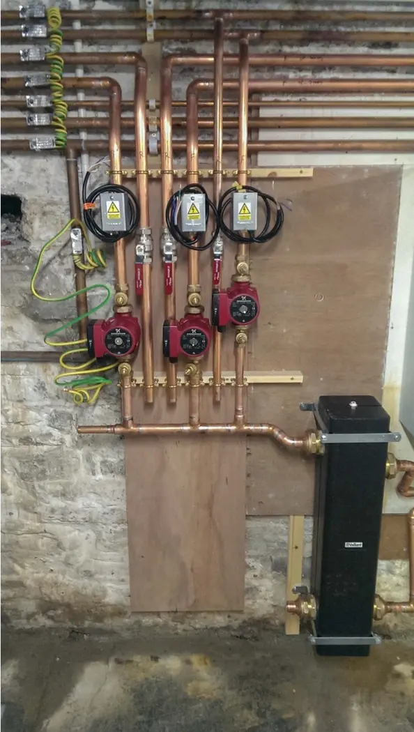 Central-heating installation